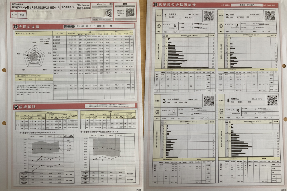 【大幅値下げ】高3生・高卒生対象　全統共通テスト模試　３回分 2021年度 第3回全統共通テスト模試 政経偏差値63.3 英国地公